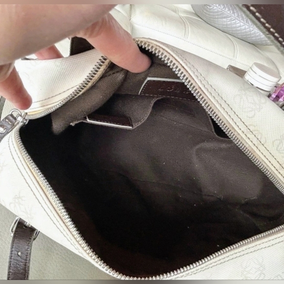 LOEWE Anagram Canvas Satchel with Removable Belt & Crossbody Pouch – Authentic - Picture 12 of 16